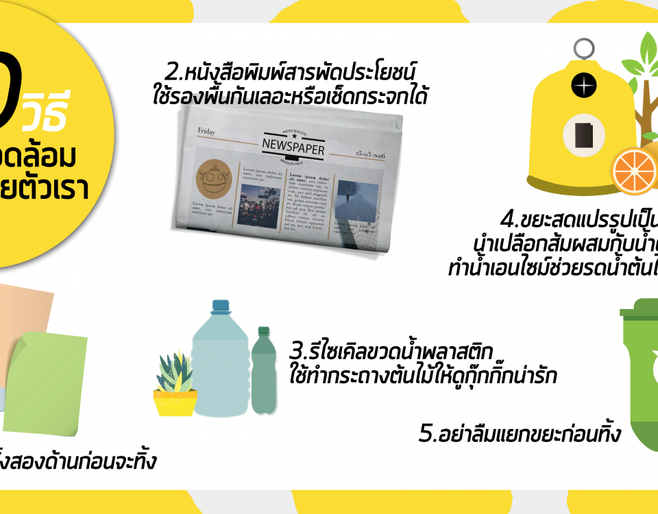 10 วิธีดูแลสิ่งแวดล้อมในชีวิตประจำวัน