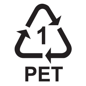 พลาสติกรีไซเคิล เบอร์ 1 PET หรือ Polyethylene Terephthalate